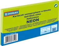 Zakładki indeksujące - Donau Karteczki samop. 127x76mm neon - zielony - miniaturka - grafika 1