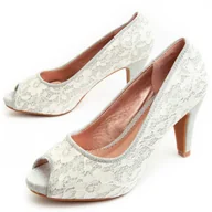 Czółenka - Montevita Buty Na Obcasie Unne3 Srebrny - miniaturka - grafika 1