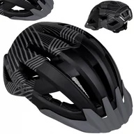 Kaski rowerowe - Kellys Kask DAZE MTB z daszkiem L/XL 58-61cm czarno-szary /black/ K1320 - miniaturka - grafika 1