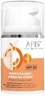 Apis PEACHY SKIN Nawilżajacy krem na dzien SPF 20 50ml - Kremy do twarzy - miniaturka - grafika 1