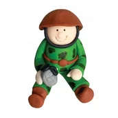 Dodatki do ciast w proszku - Figurka cukrowa na tort żołnierz ozdoby na tort dekoracje urodzinowe wojsko - miniaturka - grafika 1