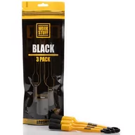 Akcesoria do mycia samochodu - Work Stuff Detailing Black 3-pak  zestaw pędzelków detailingowych do najcięższych zabrudzeń - miniaturka - grafika 1