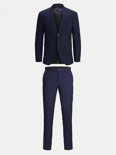 Jack&Jones Garnitur Costa 12241916 Granatowy Super Slim Fit - Garnitury - miniaturka - grafika 1