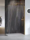 Kabiny prysznicowe - Kabina prysznicowa New Trendy Nesta 100x200 walk-in złota uniwersalna K-1741 - miniaturka - grafika 1
