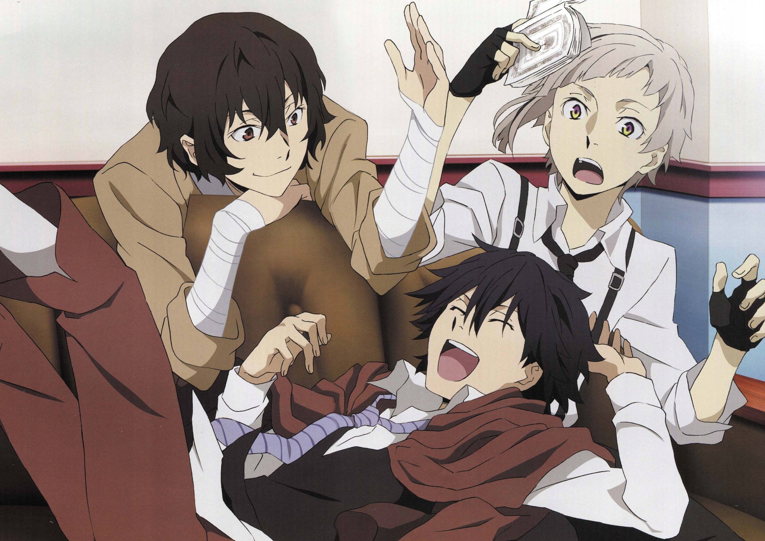 Plakat A3 anime manga Bungou Stray Dogs Bezpańscy Literaci