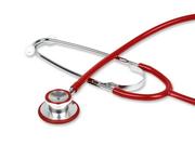 Urządzenia medyczne - GIMA Stetoskop z dwustronną głowicą internistyczny TRAD DOUBLE HEAD STETHOSCOPE czerwony TOW006251 - miniaturka - grafika 1