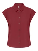 Bluzki damskie - ONLY Koszula "Nova" w kolorze czerwonym - miniaturka - grafika 1