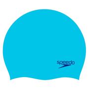 Pływanie - Speedo Plain Moulded Czepek silikonowy Dzieci, blue 2020 Czepki pływackie - miniaturka - grafika 1
