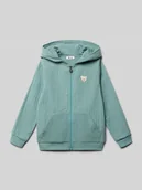 Swetry dla chłopców - Bluza rozpinana z naszywką z logo - miniaturka - grafika 1