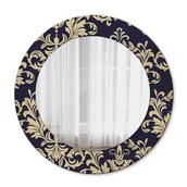 Lustra - Nowoczesne Lustro do Salonu Kwiatowy wzór 50cm - miniaturka - grafika 1