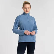 Bluzy damskie - Craghoppers Damska miseczka z zamkiem błyskawicznym z mikropolaru, lekka bluza damska z materiałów pochodzących z recyklingu - miniaturka - grafika 1