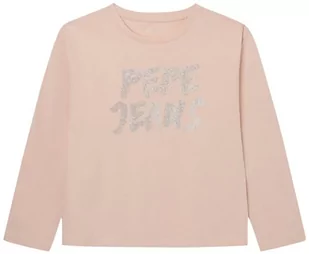 Pepe Jeans Koszulka dziewczęca Sandra, Różowy (popiół róży), 14 lat - Koszulki dla dziewczynek - miniaturka - grafika 1