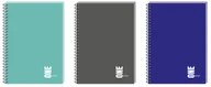 Szkolne artykuły papiernicze - WIKR Nieprzypisany Kołozeszyt A5 100 kartek. Kolekcja one color kratka 1008047 - miniaturka - grafika 1
