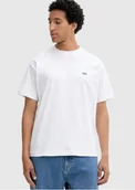 Koszulki męskie - t-shirt uomo vans vn000r9x left chest wht1 white - miniaturka - grafika 1