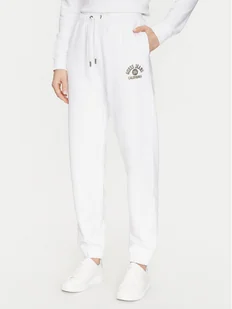 Guess Jeans Spodnie dresowe W5RB63 K68I4 Biały Regular Fit - Spodnie sportowe damskie - miniaturka - grafika 1