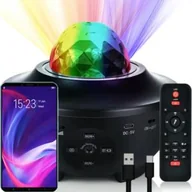 Projektory dla dzieci - Projektor gwiazd rzutnik lampka nocna + Pilot - miniaturka - grafika 1