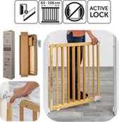 Zabezpieczenia dla dzieci - Reer Bramka ochronna zabezpieczająca przykręcana 63-106cm REER - miniaturka - grafika 1