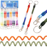 Breloki - BRELOK SPRĘŻYNKA Z KARABIŃCZYKIEM 12 SZT - miniaturka - grafika 1