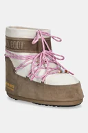 Śniegowce damskie - Moon Boot śniegowce zamszowe MB X GIR ICON LOW SUEDE BEADS kolor beżowy 80D1409730-BL43 - miniaturka - grafika 1
