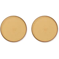 Miseczki i talerzyki dla dzieci - Liewood - Minimalistyczne Talerzyki Uma 2-Pak - Mustard - miniaturka - grafika 1