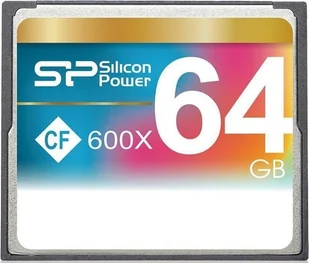 Karta Silicon Power 600x Compact Flash 64 GB SP064GBCFC600V10 - Karty pamięci - miniaturka - grafika 1
