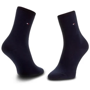 Zestaw 2 par wysokich skarpet damskich Tommy Hilfiger 371221 Granatowy - Skarpetki damskie - miniaturka - grafika 1