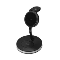 Ładowarki do telefonów - Deltaco QI-1041 ładowarka do urządzeń przenośnych Zestaw słuchawkowy, Smartfon, Smartwatch, Oglądaj Czarny USB Bezprzewodowe ładowanie Zewnętrzna - miniaturka - grafika 1