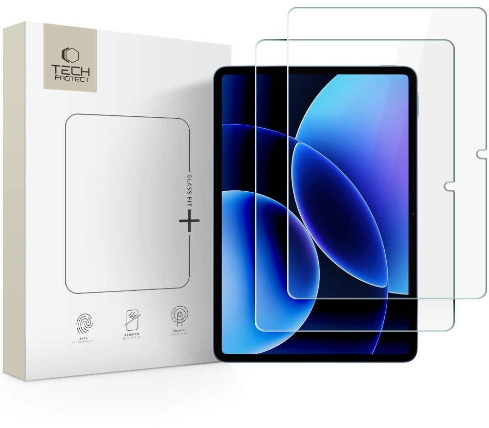 4kom.pl SZKŁO HARTOWANE TECH-PROTECT GLASS FIT+ 2-PACK XIAOMI PAD 7 / 7 PRO / 8 / 8 PRO 11.2 CLEAR