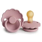 Smoczki uspokajające - FRIGG smoczek 0-6m. Daisy Kauczuk Pink - miniaturka - grafika 1