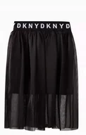 Spódnice - Dkny Czarna Rozkloszowana Spódniczka Z Tiulową Narzutką 165 Kyb - miniaturka - grafika 1