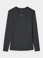 Koszulki sportowe męskie - 4F Koszulka sportowa w kolorze czarnym - miniaturka - grafika 1