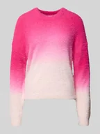 Swetry damskie - Sweter z dzianiny o luźnym kroju z cieniowaniem model ‘JALISA’ - miniaturka - grafika 1