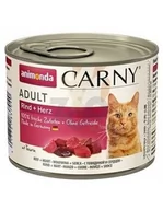 Mokra karma dla kotów - Animonda Cat Carny Adult smak: wołowina i serca 6 x 200g - miniaturka - grafika 1