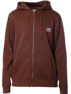 bluza męska FALLEN FURY PATCH ZIP HOODIE BROWN/BLACK - Bluzy męskie - miniaturka - grafika 1