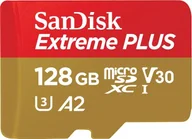Karty pamięci - Karta WD Extreme Plus MicroSDXC 128 GB Class 10 UHS-I/U3 A2 V30 SDSQXBD-128G-GN6MA - miniaturka - grafika 1
