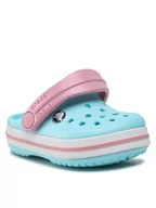 Buty dla dziewczynek - Crocs Klapki Crocband Clog T 207005 Niebieski - miniaturka - grafika 1