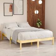 Łóżka - shumee Rama łóżka lite drewno sosnowe 120 x 200 cm - miniaturka - grafika 1