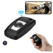 Kamery IP - Mini Ukryta Kamera Szpiegowska Pilot Samochodowy 4K Wi-Fi - miniaturka - grafika 1