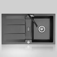 Zlewozmywaki - Zlewozmywak Systemceram GENEA 87 SCHIEFER 50910185 - miniaturka - grafika 1