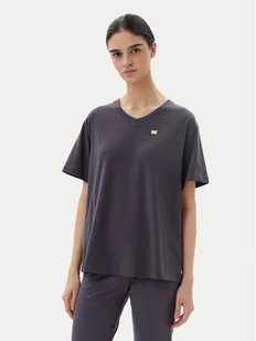 EA7 Emporio Armani T-Shirt 7W000029 AF10373 U8115 Szary Loose Fit - Koszulki i topy damskie - miniaturka - grafika 1