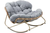 Fotele i krzesła ogrodowe - Fotel technorattanowy Palermo Beige / Light Grey - miniaturka - grafika 1