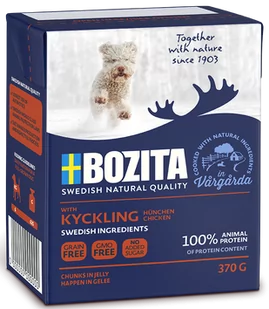 Bozita Dog Naturals Szczenięta:delikatny kurczak w galarecie 370g - Mokra karma dla psów - miniaturka - grafika 1
