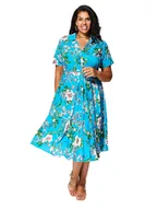 Sukienki - Aller Simplement Sukienka w kolorze turkusowym - miniaturka - grafika 1