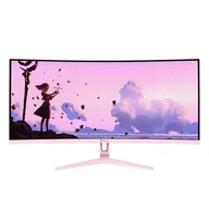 Monitory - Arozzi Nova 34″ Curved (34") 3440x1440 Quad HD LED Różowy - miniaturka - grafika 1