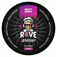 Gumy do żucia, lizaki, dropsy - MINTY BERRY Woreczki Energetyczne R4VE Snusy z Kofeina BEZ CUKRU 50mg - miniaturka - grafika 1