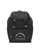 Plecaki - KARL LAGERFELD Plecak 225W3017 Czarny - miniaturka - grafika 1