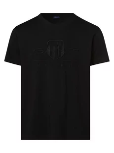 Gant - T-shirt męski, czarny - Koszulki męskie - miniaturka - grafika 1