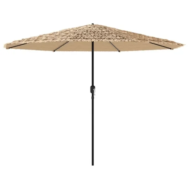 Parasol ogrodowy LED 324x324x247 cm brązowy