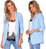 Marynarki i żakiety damskie - Włoska MARYNARKA ŻAKIET SMOKINGOWY KOLORY Z1 S/36 - miniaturka - grafika 1