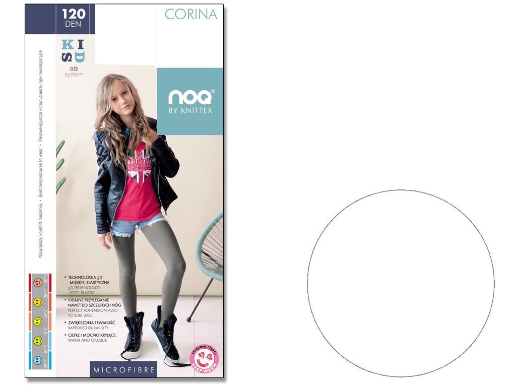 Rajstopy Dla Dziecka Z Mikrofibry 120 Den 134-140 Bianco